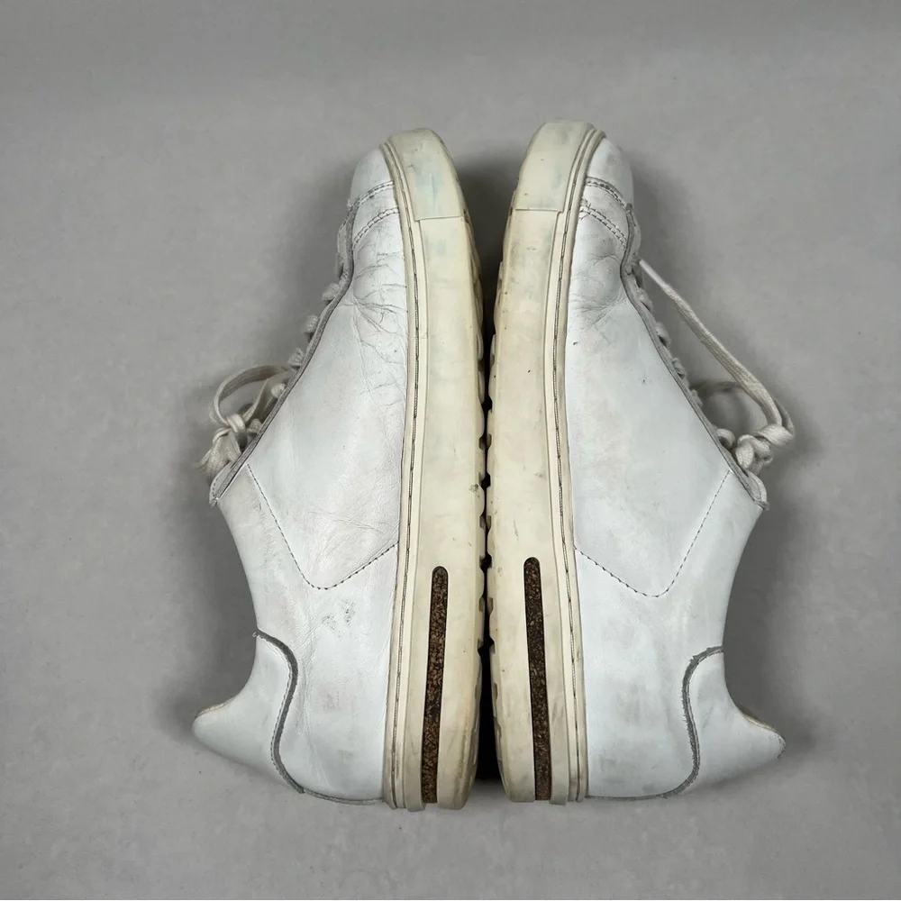Birkenstock Sneakers Bend Low Women’s Size 10 White Leather Comfortable Shoes - Picture 6 of 12